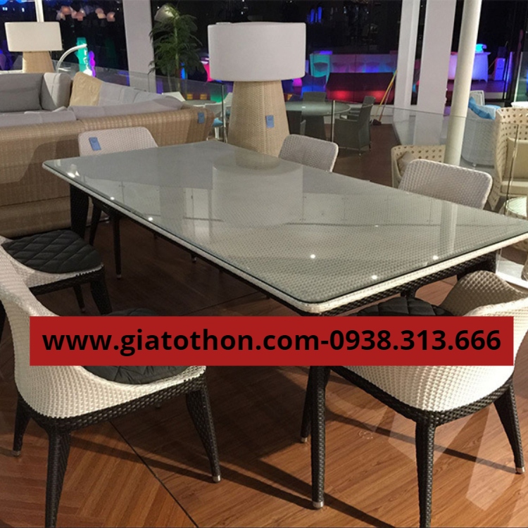 BÀN GHẾ NHỰA MÂY NGOÀI TRỜI GIÁ RẺ bàn ghế nhựa mây giá rẻ