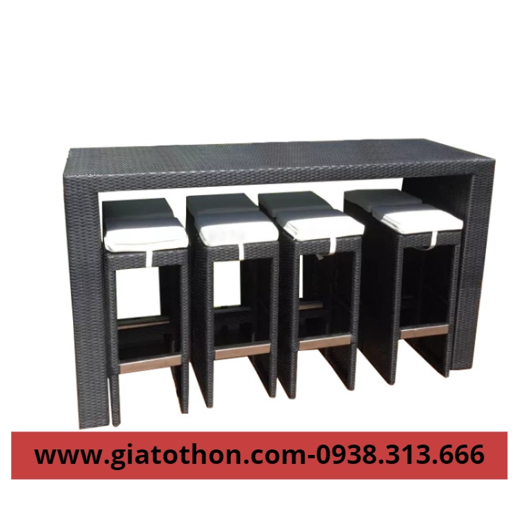 bàn ghế nhựa quầy bar tphcm giá rẻ